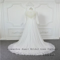 Long Sleeves Chiffon with Beaded Bridal Gown